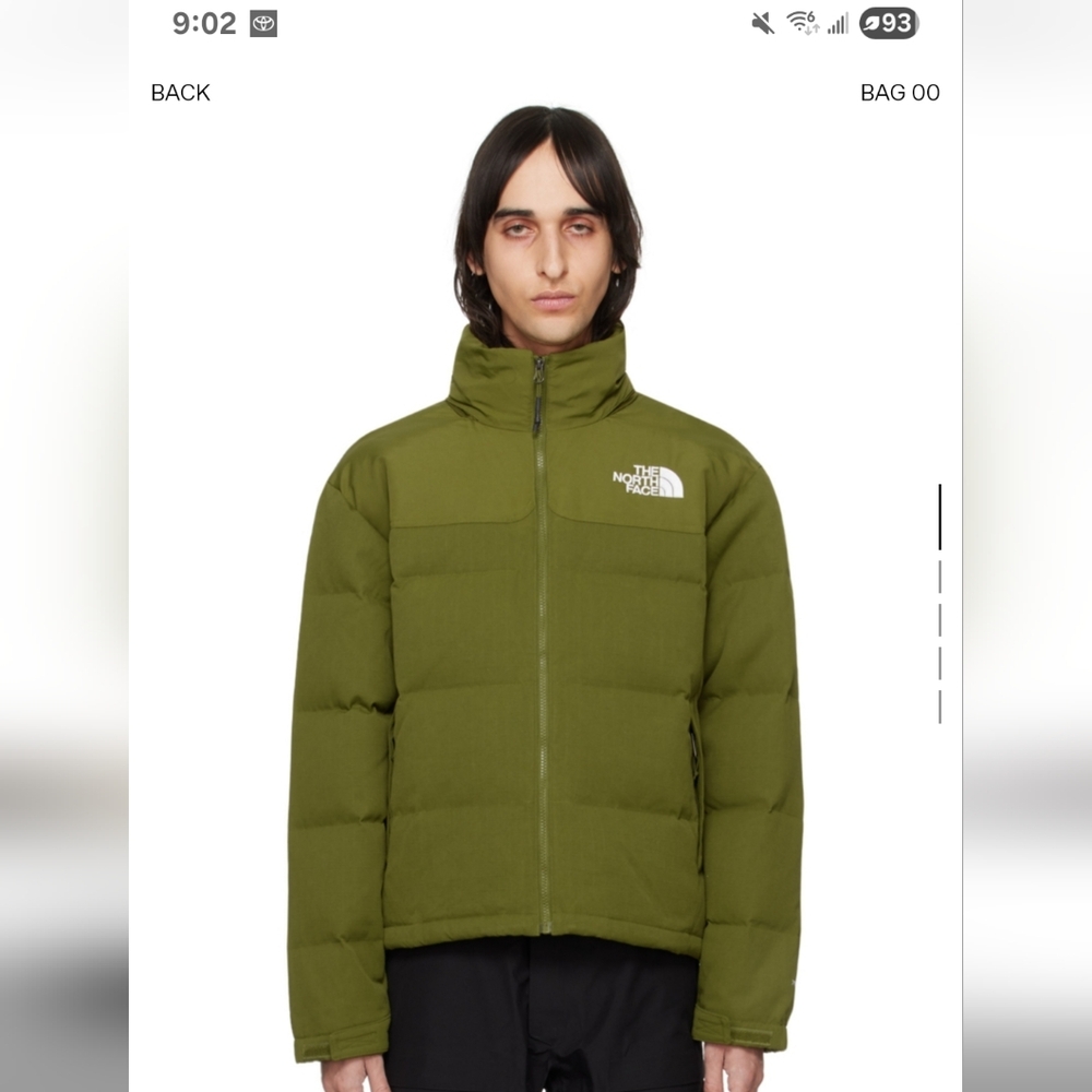 The North Face Men's Khaki Nuptse 92 Puffer Jacket Medium New